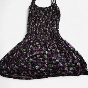 Forever 21 Floral Mini Dress - Purple and Blue